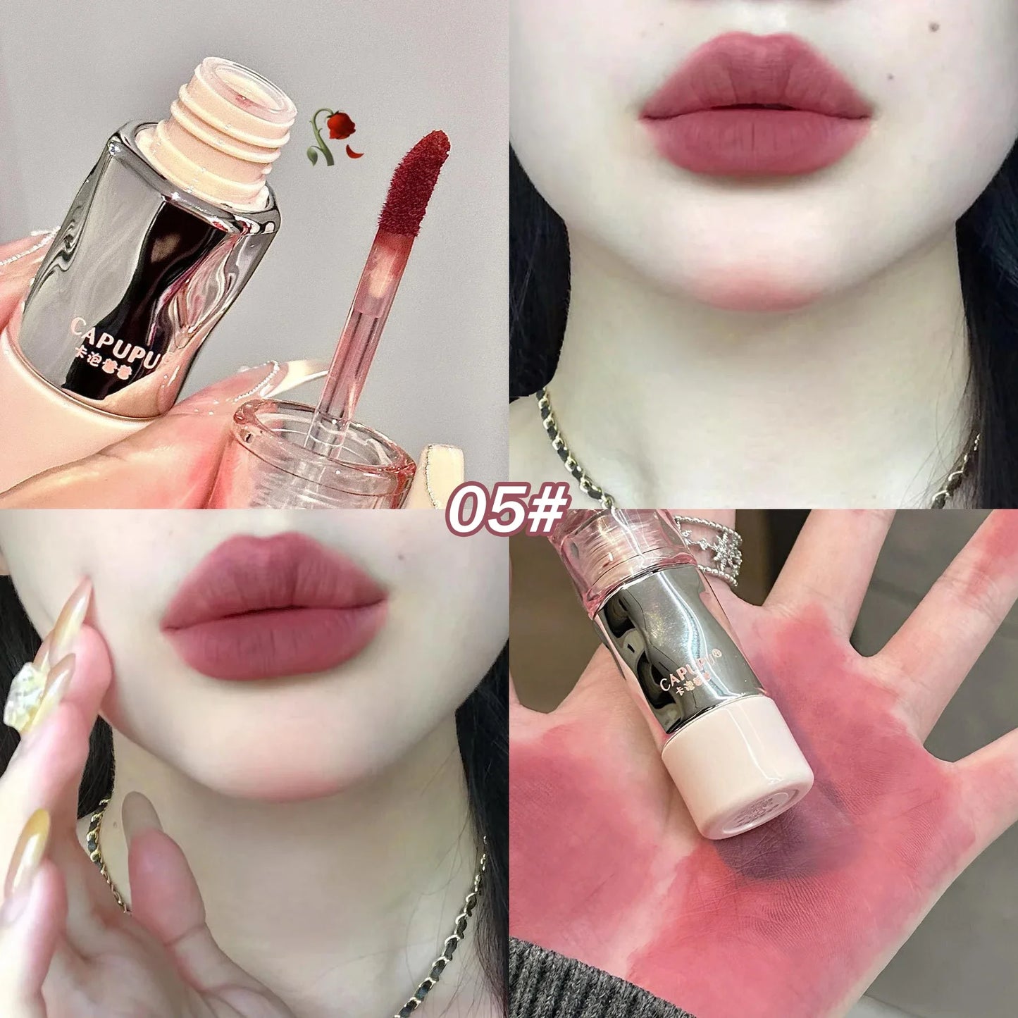 Matte Velvet Lip Gloss Liquid tin mud