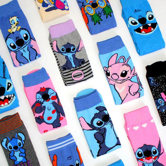 1 Pair New Design Cartoon Long Socks