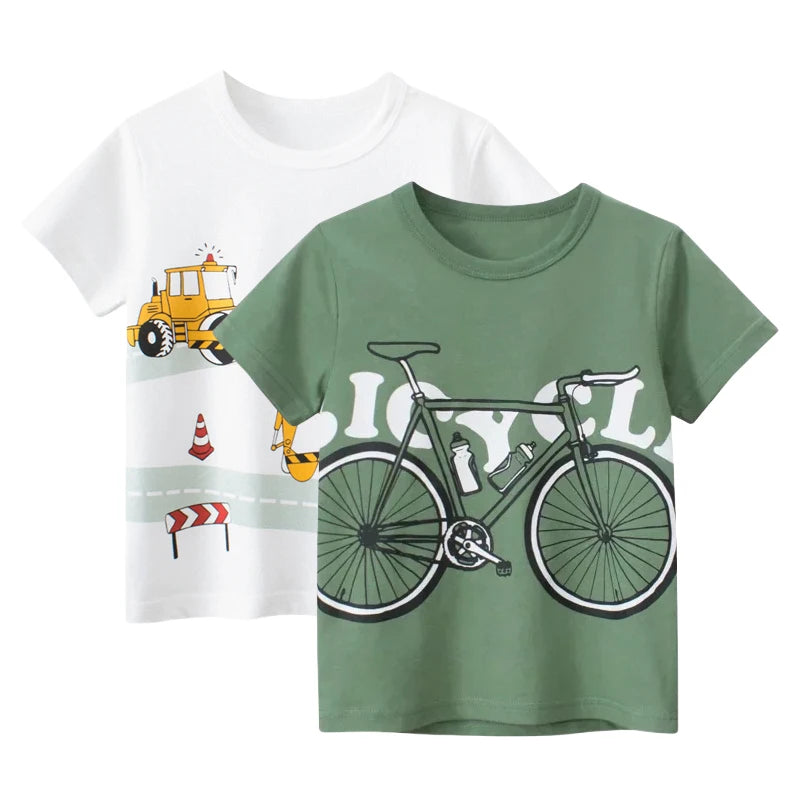 Bicycle Print Boys T-Shirt