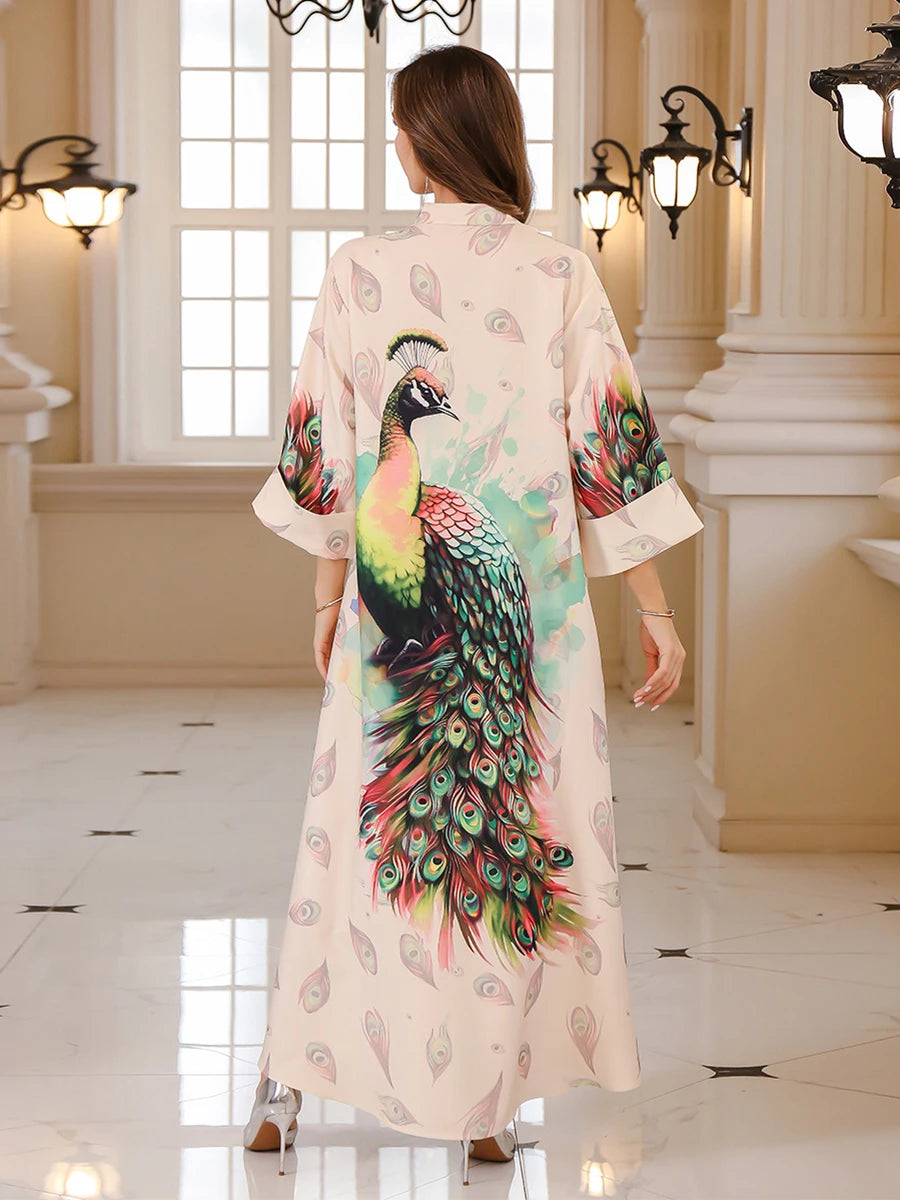 Embroidered Elegant Long Sleeve Dress