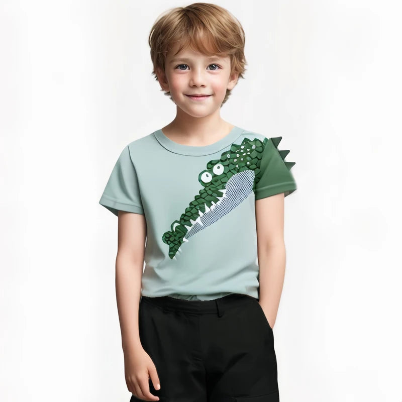 Boys 3D Cartoon T-shirt