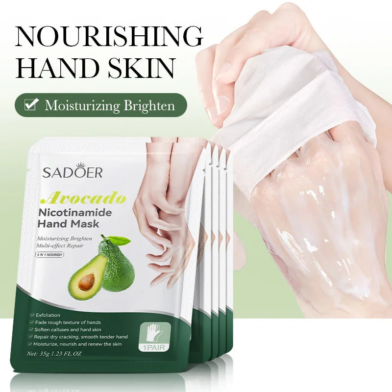 6 PairsFruit Hand Mask Vitamin C and  Moisturizing